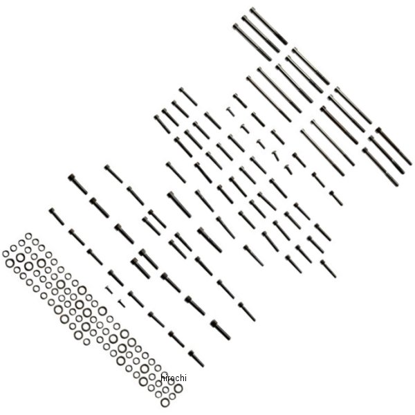 2401-1018 DRAG Specialties ボルトキット エンジン スムース ハーレー M8 ブラッククローム