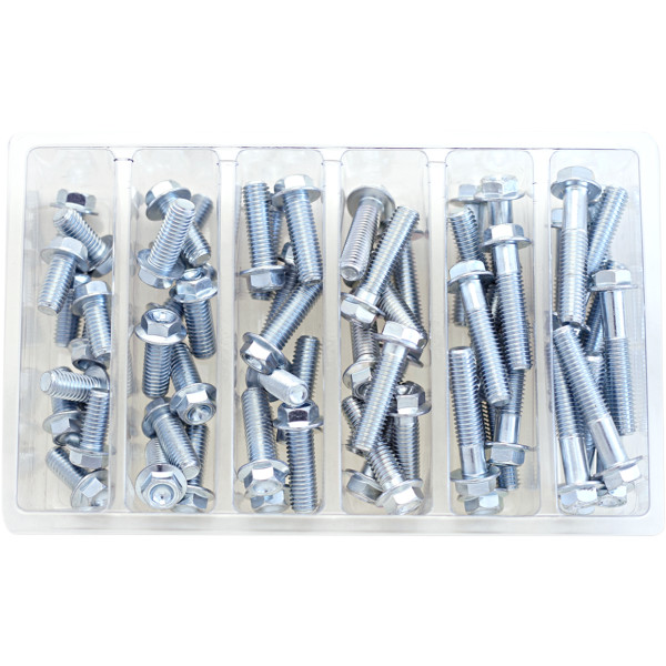 2402-0233 SV-M8HEXF ボルト BOLT フランジボルト セット M8 16-45mm 70個入り