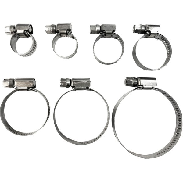 2402-0266 パーツアンリミテッド Parts Unlimited ホースクランプ エンボス ステンレス 8mm-12mm 10個入り