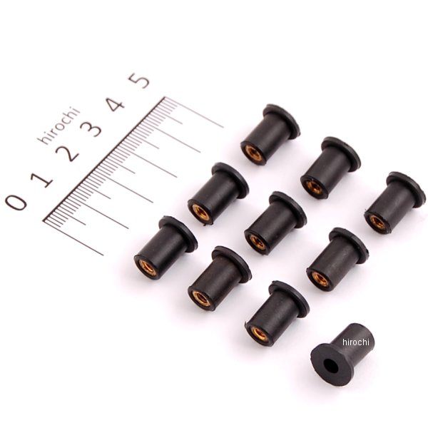 2404-0543 DRAG ナット ウェル 6-32 (10個入り) 5210