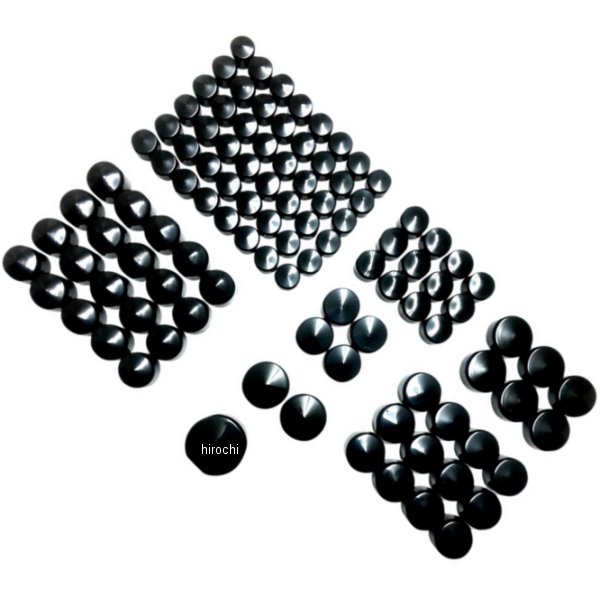 2404-0983 DRAG Specialties ドラックスペシャリティーズ カバー ボルト コンプリート ハーレー ミルウォーキーエイト 黒