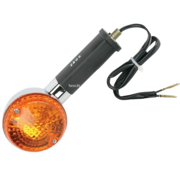 25-2206 K&S ケーアンドエス リア ウインカー 左右共通 アンバー 91年-09年 ZR1100A、ZR750C、VN800 (ロングステム)