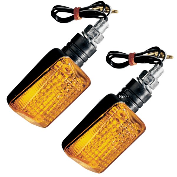 25-7500 K&S ケーアンドエス ウインカー ミニストーク 黒/アンバー 左右ペア