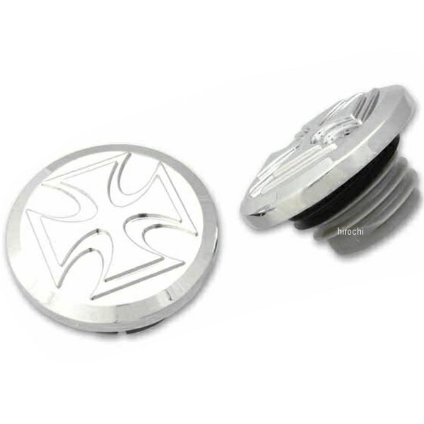 2500-0033 ガッツクローム ガスキャップセット クロススクリュー 燃料系付きタンク用