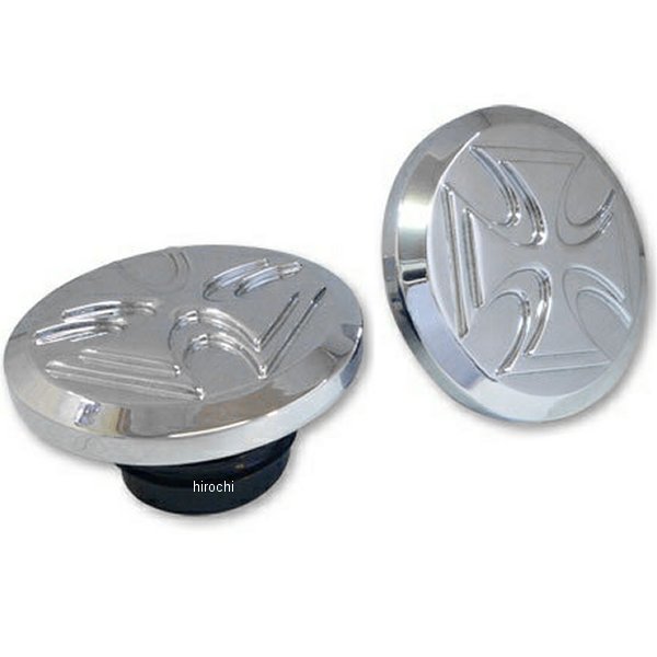 2500-0036 ガッツクローム ガスキャップ クロススクリュー 96-08年 ハーレー 左右セット