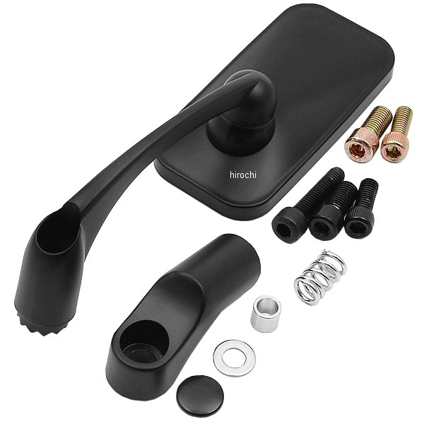 251395 ポッシュ POSH ロープロファイルミラー クロームレンズ 左右共通 1個入り 黒