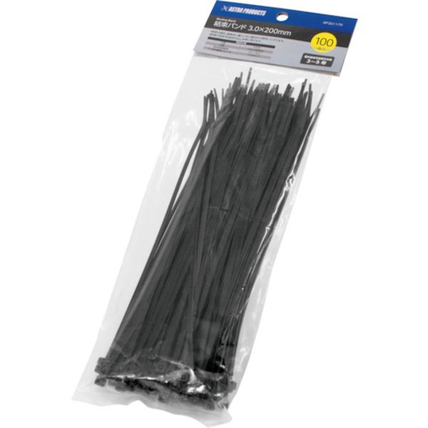 2026000011790 253-4897 AP 結束バンド 3.0×200mm (100本入)