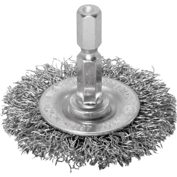 2011000012120 253-9589 AP 1/4HEX ワイヤーブラシ スチール ホイール型