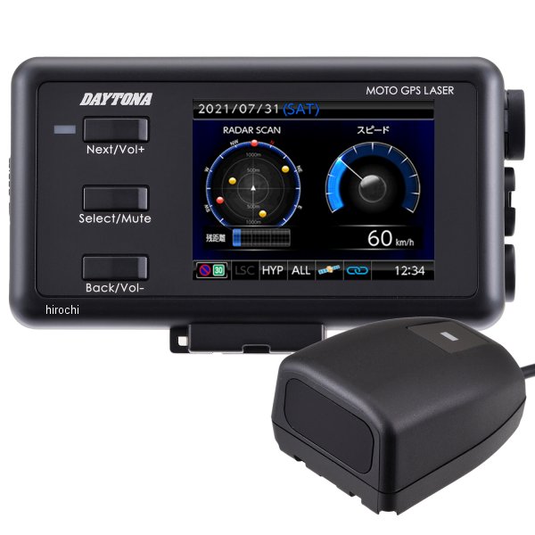 25674 デイトナ MOTO GPS LASER GPSレーザー レーダー探知機
