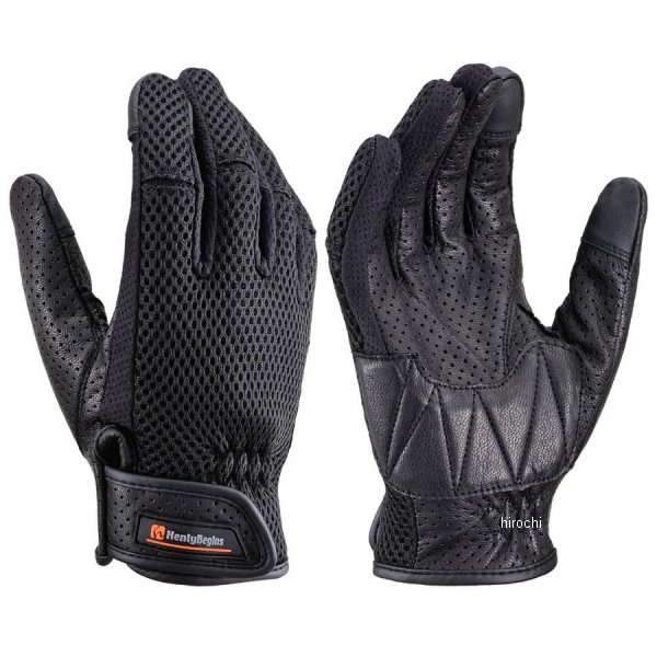 25833 HBG-072 ヘンリービギンズ HenlyBegins グローブ フルメッシュSTD 黒 Mサイズ