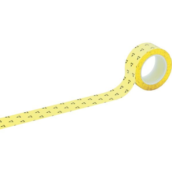 259023 479-3358 クリーンルーム用ラインテープ 黄 HCPAS-50Y 50mm幅×33m 帯電防止タイプ
