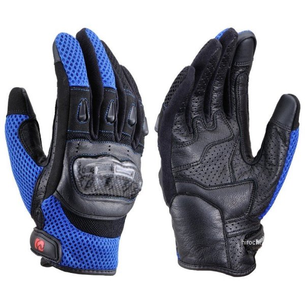 25965 HBG-116 ヘンリービギンズ HenlyBegins カーボンメッシュグローブ 青 Mサイズ