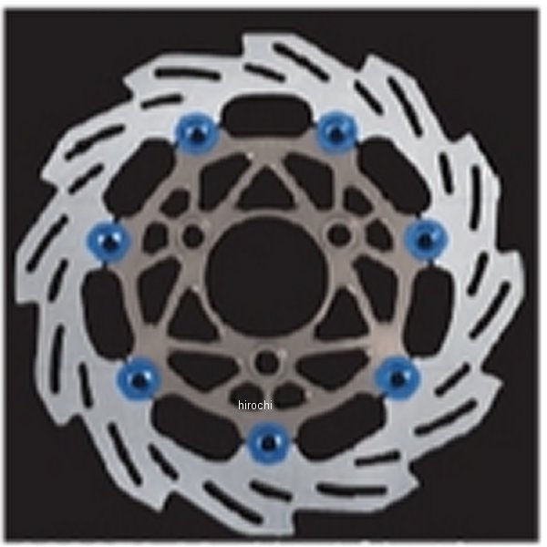 260051-11 シフトアップ ウェーブディスクローター 220mm グロム チタン/青