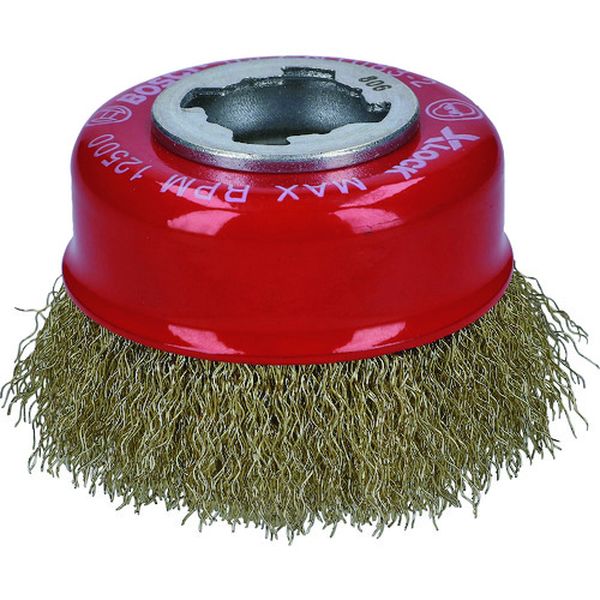 2608620730 ボッシュ(株) ボッシュ X-LOCKカップワイヤーブラシ75Φ真鍮0.3mmストレート