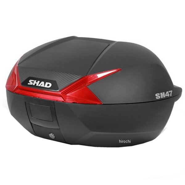 26591735 シャッド SHAD SH47 トップケース 汎用 レッド カーボン