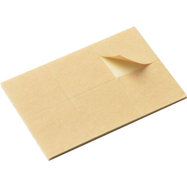 268010 (株)日本緑十字社 緑十字 両面テープ(6枚組シートタイプ) WF-303 30×30mm/枚