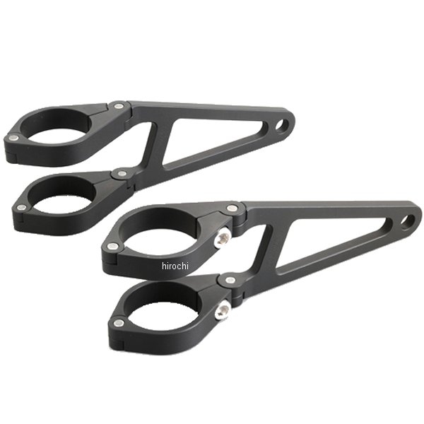 26943 デイトナ アルミヘッドライトブラケット ロング φ35 黒