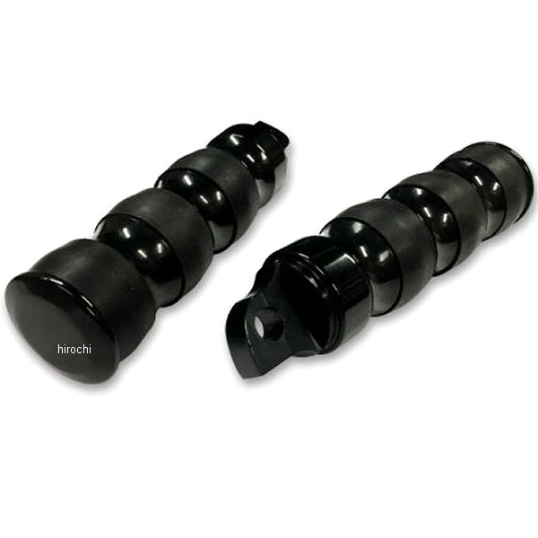 27-1074 ガッツクローム スリーバンドスタイル フットペグセット 黒