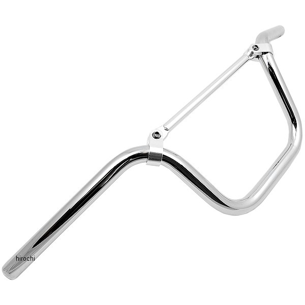 272155-A ポッシュ POSH レーシングハンドル タイプ155 ミドルポジション ブレース付き 93年-07年 モンキー、ゴリラ クローム