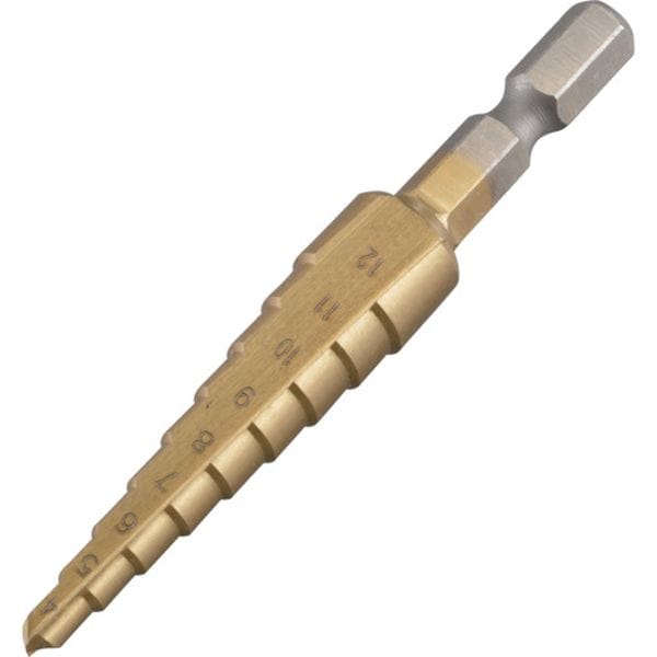 27562 859-2462 六角軸 ステップドリル φ4-12mm 9段 HSS＋チタンコーティング