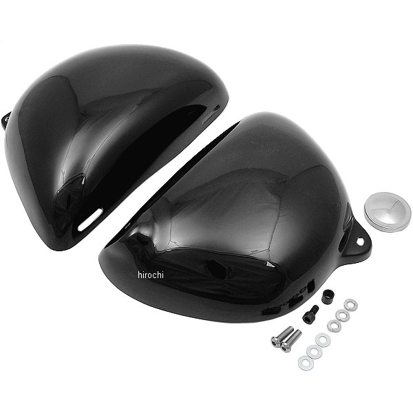 27725 デイトナ オイルタンク風 サイドカバー 黒 SR400/500