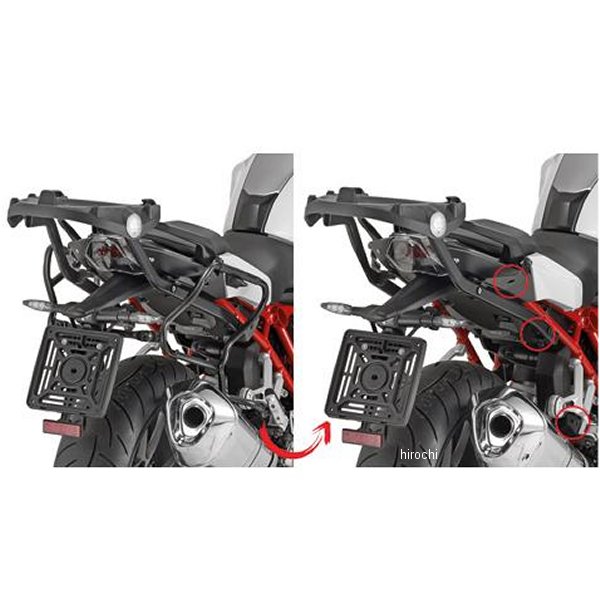 27904 ジビ GIVI PLXR5117 サイドケースホルダー V37、V35シリーズ用 BMW