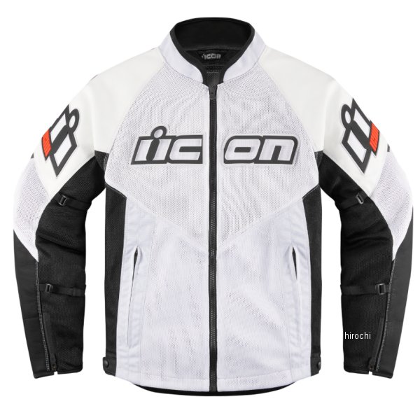 2810-3902 アイコン ICON 春夏モデル ジャケット JACKET MESH AF LEATHER CE 白 Sサイズ