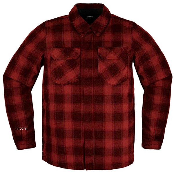 2820-6977 アイコン ICON 秋冬モデル ジャケット FALLBLOCK CX FLANNEL 赤 XLサイズ