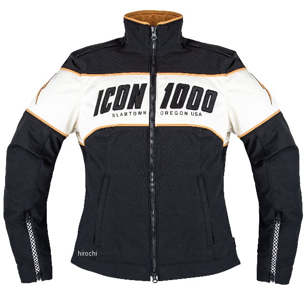 2822-1682 アイコン ICON 秋冬モデル ジャケット HELLA 4 黒 レディース 3XLサイズ