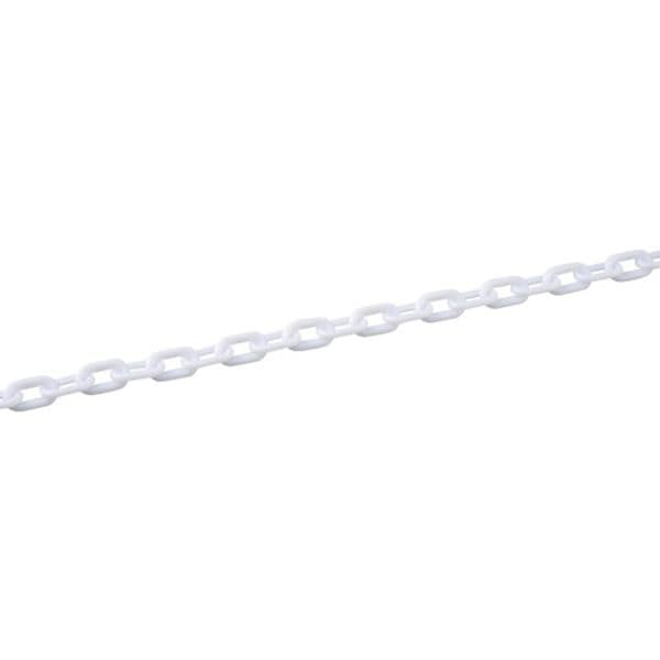 284011 106-3092 プラスチックチェーン 白 PT-630W 長さ30m 線径6mmΦ ポリエチレン