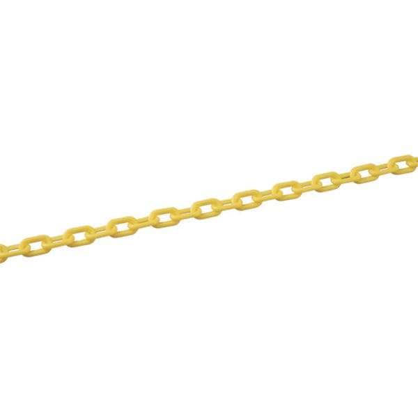 284012 106-4670 プラスチックチェーン 黄 PT-630Y 長さ30m 線径6mmΦ ポリエチレン