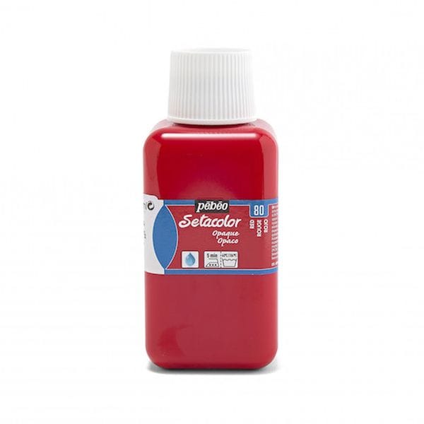 296080 575-8781 ペベオ・ジャポン(株) ペベオ 布用水性アクリル絵具セタカラー不透明 250ml レッド