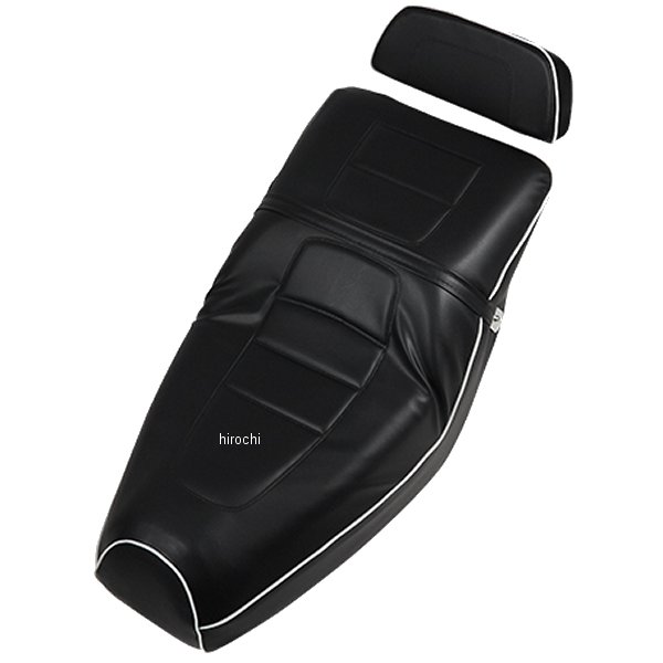 302907 NBS バイクパーツセンター シート ベース付き フュージョン (MF02) 黒/白ライン