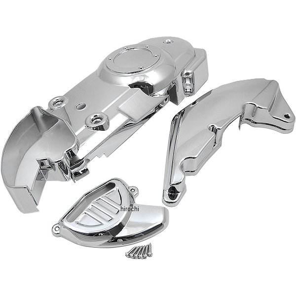 303054 NBS バイクパーツセンター クランクケースカバー 3点セット アドレスV125G、S (CF46A、CF4EA、CF4MA) メッキ