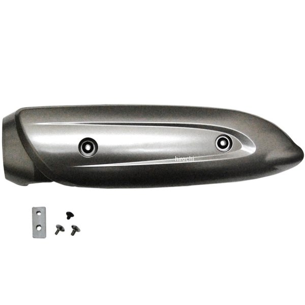 308329 NBS バイクパーツセンター マフラープロテクター ジョグ SA36J/SA39J シルバー