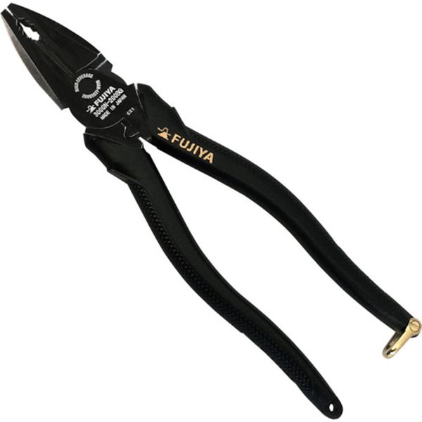 3000N200BG 122-2974 フジ矢(株) フジ矢 偏芯パワーペンチ(黒金) 200mm