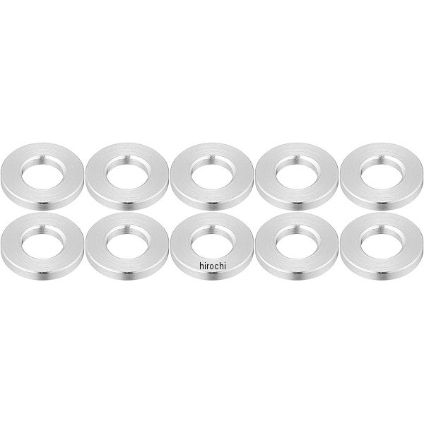 300206 ポッシュ POSH メカニックユースユニバーサルカラーセット 厚さ2mm x 内径6mm x 外径12.6mm シルバー 10個入り