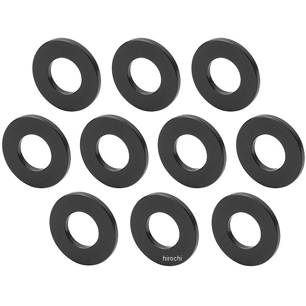 300210 ポッシュ POSH メカニックユースユニバーサルカラーセット 厚さ2mm x 内径10mm x 外径21.6mm 黒 10個入り