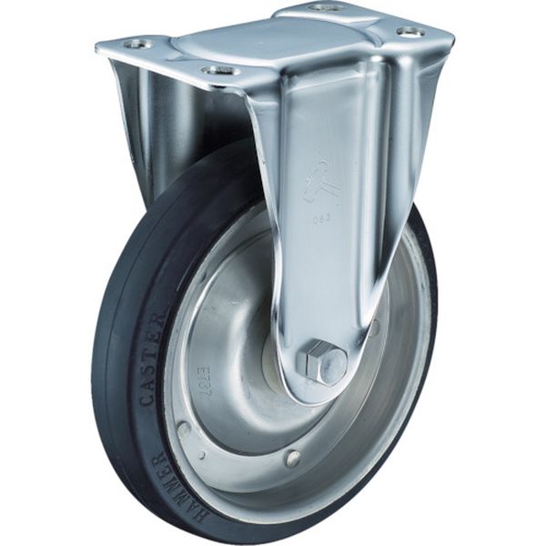 300SRRB200 392-9523 ハンマーキャスター(株) ハンマー オールステンレス 固定 ゴムB車 200mm