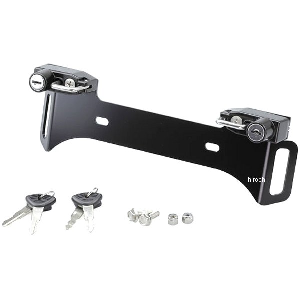 303-1601 キジマ ヘルメットロック ナンバーツイン フック付 黒