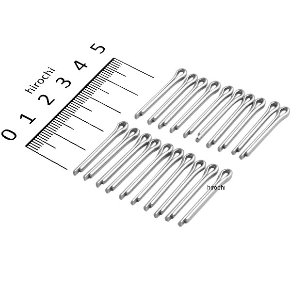303-172 キジマ 割りピン（スチール） 2.5×20mm 20個入り