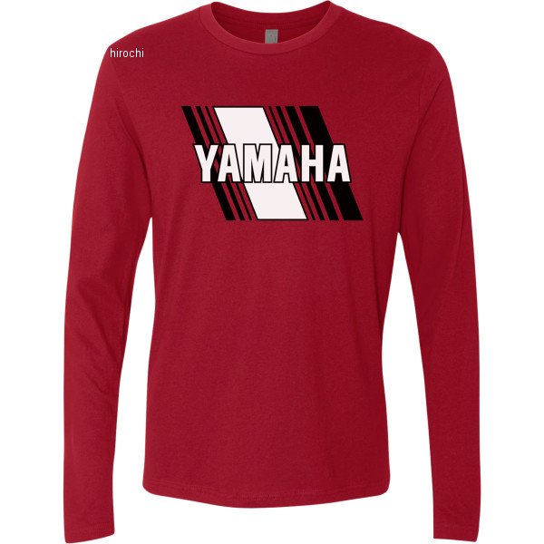 3030-22367 NP21S-M3119-L USヤマハ アパレル Tシャツ ロングスリーブ YAMAHA HERITAGE 赤 Lサイズ