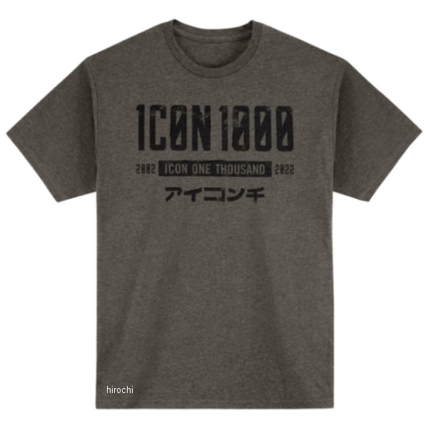 3030-22871 アイコン ICON Tシャツ スラブタウン・メメント グレー Sサイズ