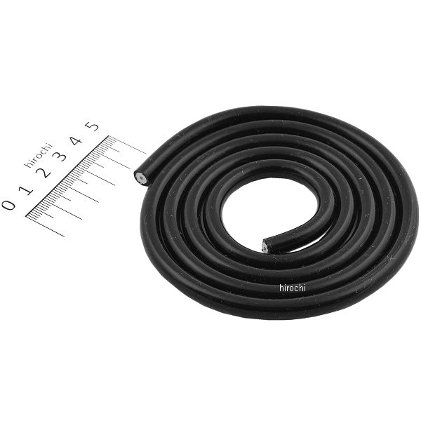 304-4101B キジマ シリコンコード 汎用 黒 7mm x 1m