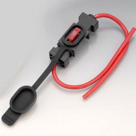 304-7075 キジマ ヒューズホルダー 低背型 15A 15mm×55mm×17mm 防滴