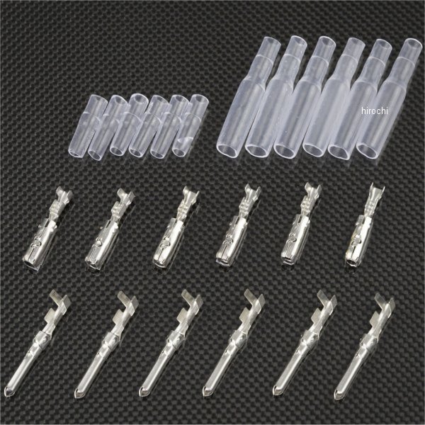 304-7161 キジマ ギボシ端子セット スリーブ付 カワサキ用 2.5mm 6個セット