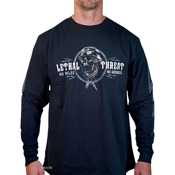 3040-3209 リサールスレット LETHAL THREAT ロングスリーブTシャツ 黒 XLサイズ