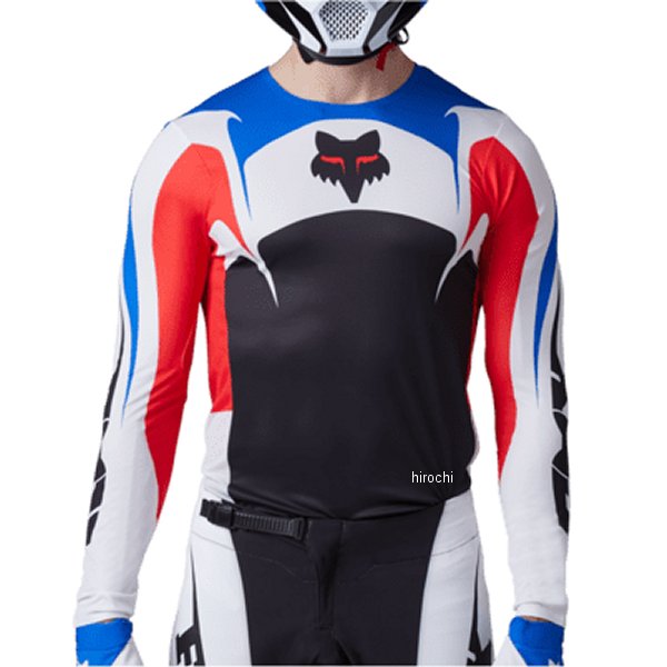 30445-574-L フォックス FOX ジャージ フレックスエアー ユニティLE 白/赤/青 Lサイズ
