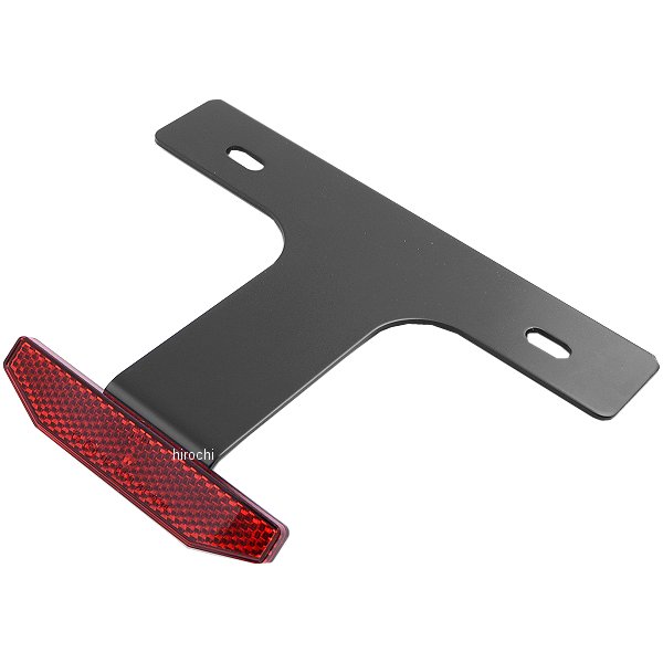 305-2145 キジマ リフレクター スリム3 ステー付 ユニバーサル 黒 汎用