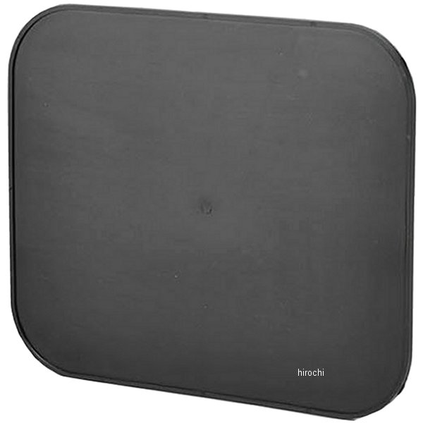 305-3524 キジマ ゼッケンプレート スクエアタイプ 黒 1枚入り